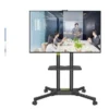 Soporte TV pedestal móvil 32–65″ con ruedas