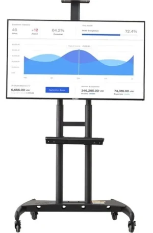 Pedestal / Soporte de Piso para TV 55–90″ – North Bayou AVA‑1800