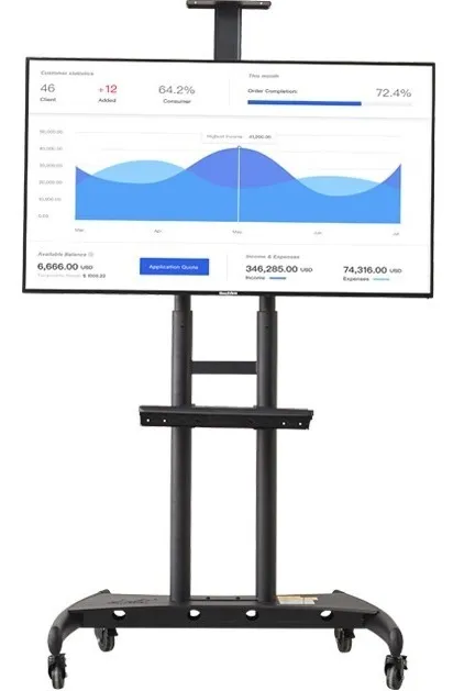 Pedestal / Soporte de Piso para TV 55–90″ – North Bayou AVA‑1800