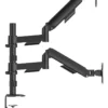 Brazo Doble de Escritorio para 2 Monitores 22–32″ – North Bayou H180 (Negro)