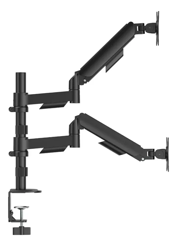 Brazo Doble de Escritorio para 2 Monitores 22–32″ – North Bayou H180 (Negro)