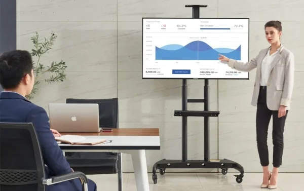 Pedestal / Soporte de Piso para TV 55–90″ – North Bayou AVA‑1800