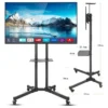 Soporte TV pedestal móvil 32–65″ con ruedas