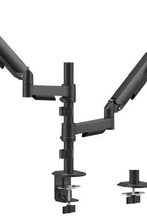 Brazo Doble de Escritorio para 2 Monitores 22–32″ – North Bayou H180 (Negro)