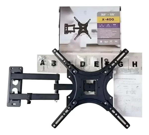 Soporte de pared articulado X-400 para TV/monitor 32″–55