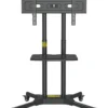Soporte TV pedestal móvil 32–65″ con ruedas