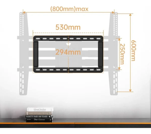 Soporte de pared articulado  SP5 – TV 65″–100″ (extensible, giratorio, inclinable)