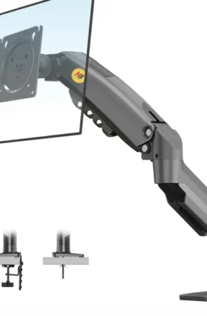 Brazo de Mesa Articulado 17–30″ – North Bayou NB‑F80 (Negro)